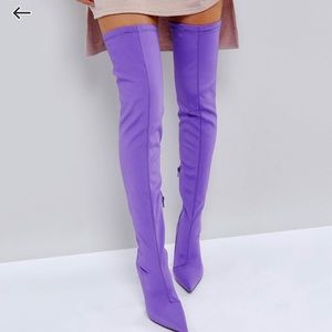 purple thigh high
